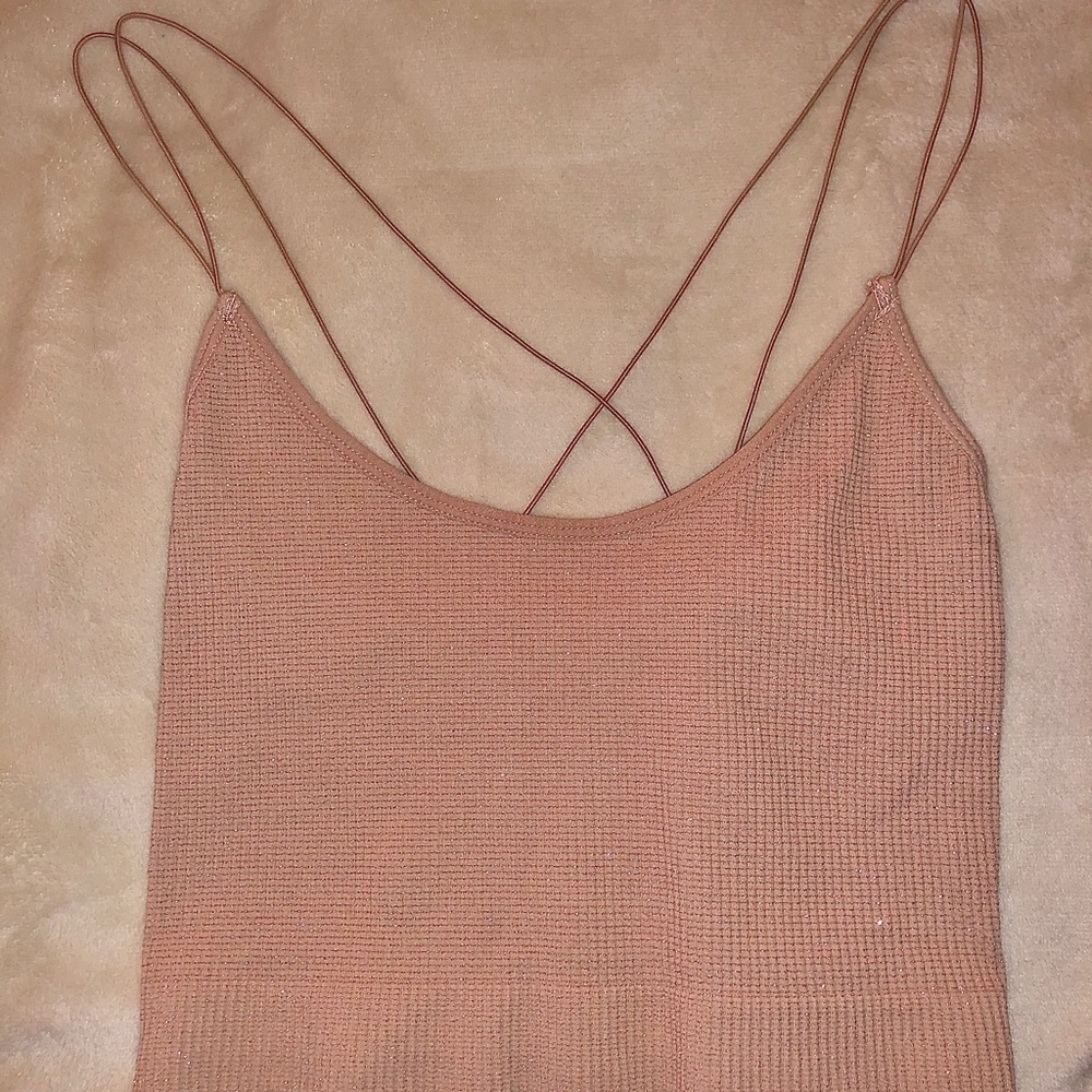 Sparkly, strappy, Urban Outfitters crop top.